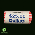 (1) John Tyler Presidential Dollar Sealed Roll - 25 Uncirculated Coins