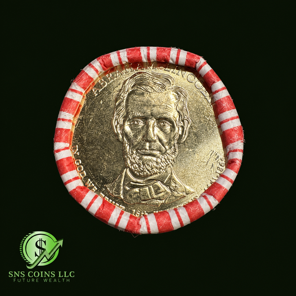(1) Abraham Lincoln Presidential Dollar Sealed Roll - 25 Uncirculated Coins