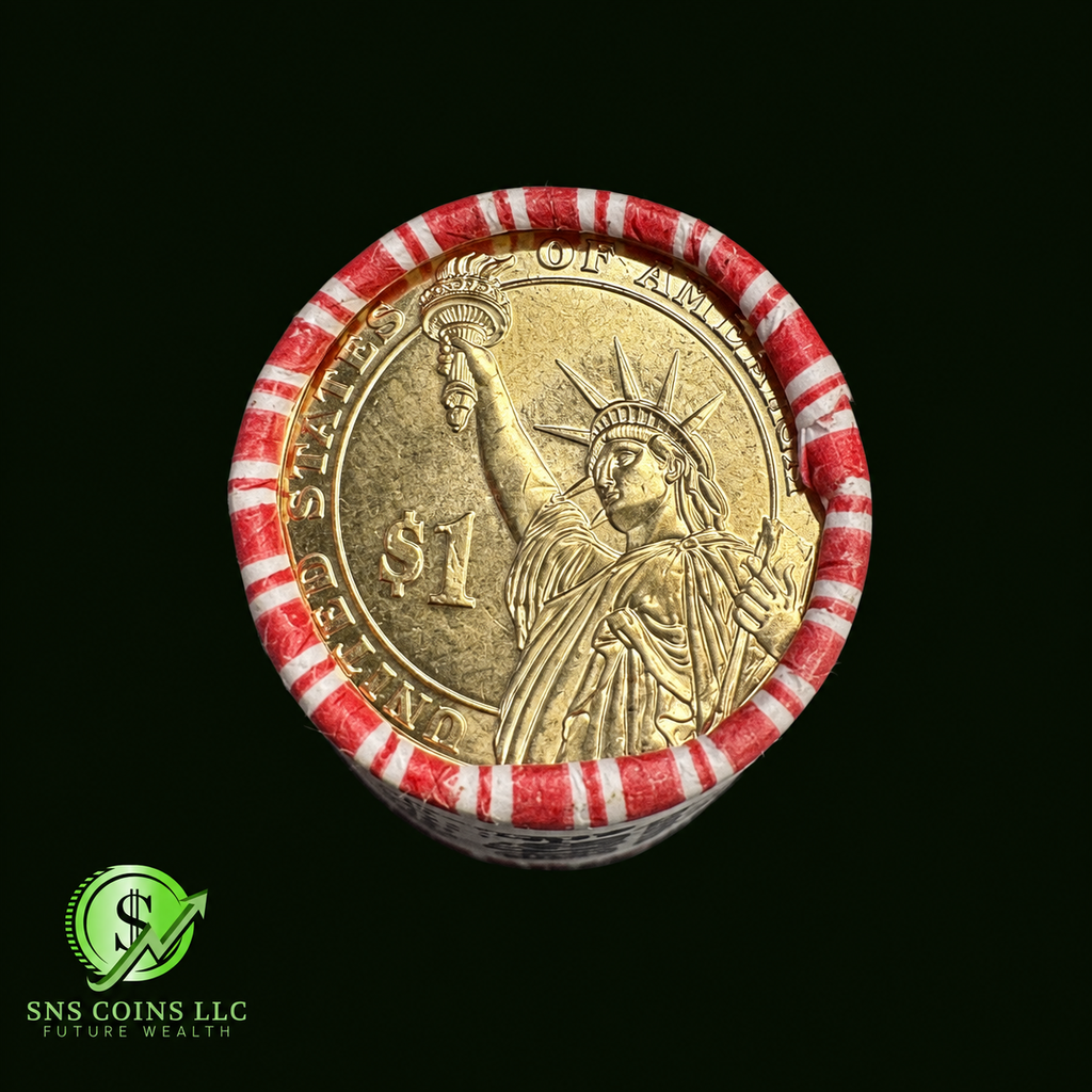(1) James Madison Presidential Dollar Sealed Roll - 25 Uncirculated Coins